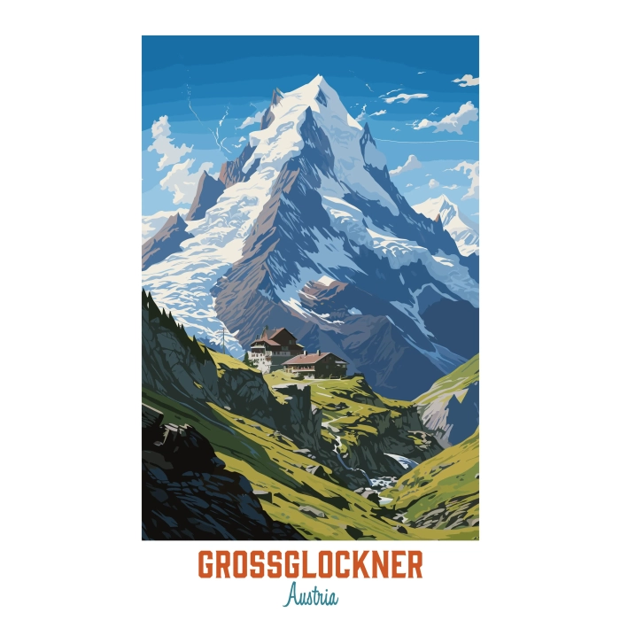 Plakat podróżniczy Grossglockner